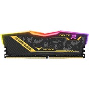 Resim Team Tuf Yellow Delta Rgb 8Gb (1X8Gb) 3200Mhz Ddr4 Gaming Ram Cl16-20 (Tf9D48G3200Hc16F01) T-Force