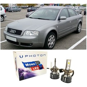 Resim Audi A6 C5 Led Xenon Kısa Far Ampulü H1 Mono Yeni Seri Beyaz 1997-2005 