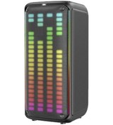 Resim Torima Kts-1911 Siyah Mikrofonlu Kumandalı Rgb Ledli Taşınabilir Bluetooth Hoparlör Parti Speaker 