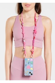 Resim Happy-Nes PİNK PARADE HANG ON ME TELEFON ASKISI İPHONE 17 UYUMLU 