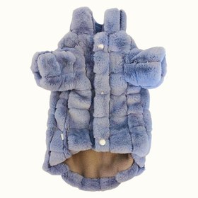 Resim Paw Portal Kedi Kürk Ceket Kedi Kıyafeti - Koyu Kahverengi / XL (Göğüs <37cm) 