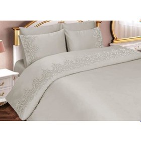 Resim Fransız Güpürlü Sultans Nevresim Takımı Krem 