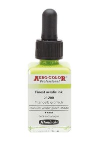 Resim Schmincke Aero Color Airbrush Mürekkep 28 Ml. 200 Titanium Yellow 