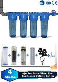 Resim WaterMelon Daire Bina Sayaç Girişi 4 Aşama Su Arıtma Cihazı (KİREÇ ,TORTU , KOKU ÖNLEYİCİ YUMUŞATMA SİSTEMİ). 