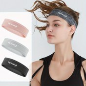 Resim 1'li Paket Nefes Alabilen Nem Çeken Spor Bandı - Erkekler & Kadınlar için Pamuklu Ter Bandı, 4 Renk (Siyah/Gri/Pembe/Bej) - Koşu, Bisiklet, Jimnastik, Yoga İçin İdeal 