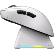 Resim Ajazz AJ179 Apex 42000 Dpı Manyetik Şarj Istasyonu-Tft Ekranlı Mouse-Paw 3950 Sensör-8k Dongle AJ-179 