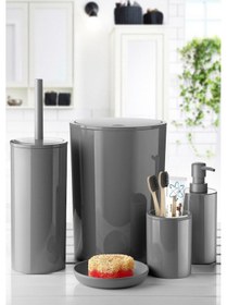 Resim Primanova Flores 5 Li Banyo Seti Gri M-sas17-07 Gri 