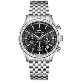 Resim Slazenger Sl.09.2487.2.02 Quartz Çelik Gri Siyah Kadran 41 Mm Erkek Kol Saati 