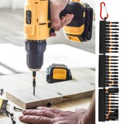 Resim 30 Adet CNC İşleme Alaşımlı Çelik Manyetik Matkap Ucu Kaymaz Hızlı Bırakma Altıgen Saplı Vidalama Ucu Ev Tamiratı, Otomotiv ve Ahşap İşleri İçin 