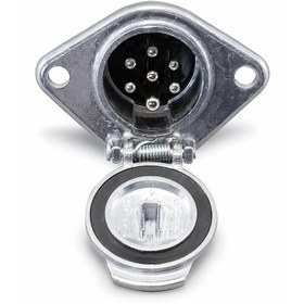 Resim Römork Soketi - N Tip Metal - 7 Pin 