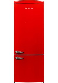 Resim VESTEL RETRO NFK52211 Kırmızı 471 Lt No-Frost Buzdolabı 