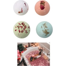 Resim Nadom 2 Adet Renkli Kokulu Doğal Banyo Terapi Nem Topları 