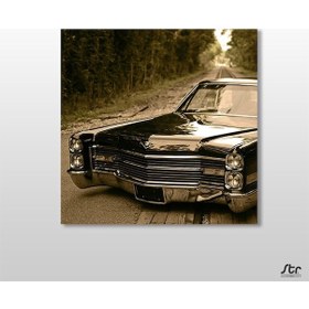 Resim Klasik Araba Ön Kanvas Tablo 25x25cm 