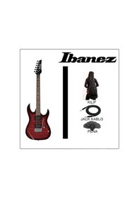 Resim Ibanez Grx70Qa-Trb Elektro Gitar (Kılıf+Askı+Pena+Jak Kablo) 