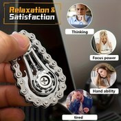 Resim Fidget Spinner Döner Dişli Tasarım - Mavi Holografik Kaplama - Yetişkinler İçin Ofis Masa Oyuncağı Gadgeti, Doğum günü hediyesi için uygundur: Cadılar Bayramı, Noel, Şükran Günü Fidget Işığı, Çatışma Stres Rahatlatıcısı Odaklanma Yardımcı Aracı Karanlıkta Parlayan Sallancak, İnce Efektli Çark Dayanıklı Çekirdek Pürüzsüz Dönüş Mekani 