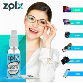 Resim Hype Store Zolx 30ML Gözlük Camı Temizleme Kiti 