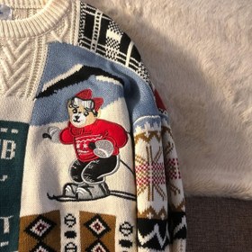 Resim Christmas Ski Club Rahat Kesim Kazak - L 