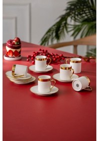 Resim Istanbul Porselen Berra 6 Kişilik Kahve Fincan Takımı Diğer 