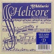 Resim DADDARIO H512 CELLO TEK TEL, HELICORE, 4/4, D-(RE), MEDIUM 