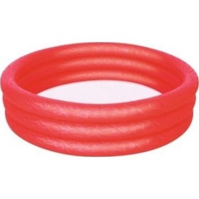 Resim Bestway 3 Halkalı Çocuk Havuzu 102 CM X 25 CM Kırmızı Renk 51024 Kırmızı 