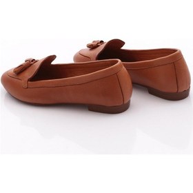 Resim Dgn 104 Kadin Püskül Aksesuarli Zenne Loafer Taba 