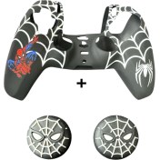 Resim Ps5 Dualsense Spider-Man Koruyucu Silikon Kılıf + Analog Silikon Koruyucu 