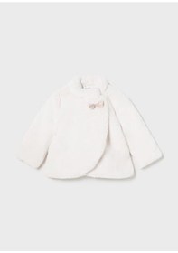 Resim Andywawa Mayoral Kız Bebek Kürkü Mont 2477 White 