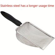 Resim Awesomestore Paslanmaz Çelik Kedi Kumu Küreği - Kolay Temizlenir Ve Dayanıklı 