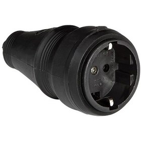 Resim Kauçuk Dişi Fiş Monofaze Siyah 