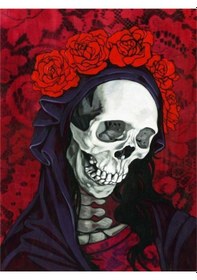 Resim İskelet Bandana Siyah 