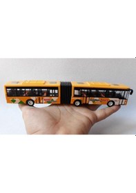 Resim Model Otobüs Oyuncak Körüklü Otobüsü Kırılmaz 22Cm Metrobüs Sarı 