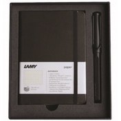 Resim A6 Lüx Defter + Roller Kalem 2’li Set, Mat Siyah 