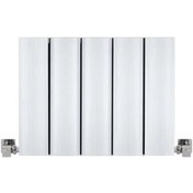 Resim 300mm x 395mm Amber Yüksek Isı Kapasiteli Dekoratif Yatay Beyaz Alüminyum Radyatör 