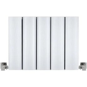 Resim 300mm x 395mm Amber Yüksek Isı Kapasiteli Dekoratif Yatay Beyaz Alüminyum Radyatör 