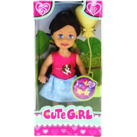 Resim MCM Group Cute Girl Sarı Balonlu Kumral Mini Bebek 