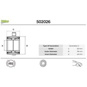 Resim Valeo 502026 - Ön Teker Bilyası Poryalı Transıt V184 00 06 Abs L 