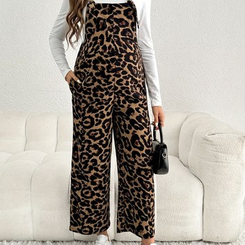 Kadınlar İçin Hamilelik Tulumu - Gevşek Kesim Yüksek Bel Geniş Paça Tunik, Kuşaksız ve Karın Kontrollü - Her Mevsim İçe Uygun Kahverengi/Siyah/Bej/Gri/Beyaz