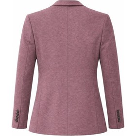 Resim Plus Scorpion Erkek Pamuklu Penye Likralı Tek Düğmeli Çift Yırtmaçlı Blazer Ceket Bordo 