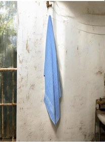 Resim Büyük Boy Banyo Havlusu, Duş Havlusu, Tek Silgi 95 X 145cm Mavi 