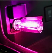 Resim Willowhaven Pembe 1 Adet Led Araç İçi Aksesuar Dokunmatik Dekoratif Usb Şişe Gece Işığı 