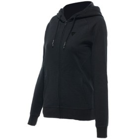 Resim DAİNESE PADDOCK BAYAN KAPŞONLU FERMUARLI HOODY SWEAT SİYAH 