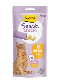 Resim Gimcat Snack Cream Tavuklu Kedi Ödülü 6x15gr 
