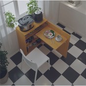 Resim Asra Trend Mutfak Fonksiyonel Kiler Dolabı Katlanır Masa 