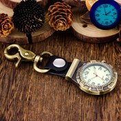 Resim Vintage Bohemian Style Büyük Denim Saat Anahtarlık, Luminous Ekranlı - Kuvars Hareket, Alaşım Kasa, Kahverengi Deri Kayış, Açık Hava Sporları ve Günlük Kullanım İçin İdeal 