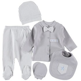 Resim Mdrandy 5 Li Zıbın Seti Hastane Çıkışı Gri 