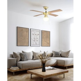 Resim Eglo 35123 "fortaleza" 106,6 cm Çapında Çelik Tavan Vantilatörü Çekme Ipli Ac Motor 