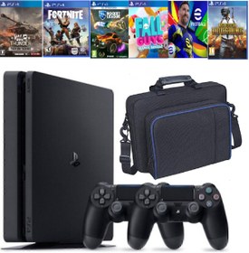 Resim Sony Ps4 1 Tb Slim Kasa 6 Oyunlu 2 Adet V2 + Taşıma Çantası Kol Teşhir Ürün 12 Ay Garanti 