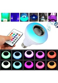 Resim 12 W Uzaktan Kumandalı Bluetooth Hoparlör Rgb Led Ampul 