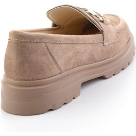 Resim Bambi Vizon Kadın Loafer Ayakkabı K01536104772 Vizon 