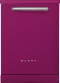 Resim Vestel BM 5011 3 Programlı 13 Kişilik Retro Bulaşık Makinesi Pembe 